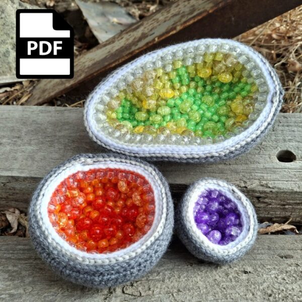 Geode Crochet Pattern, Easy to follow, PDF Instant Digital Download
