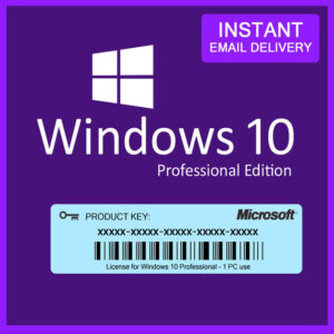 Windows 10 Pro Genuine License Key Instant Delivery