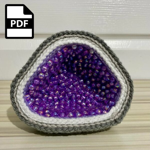 Geode Crochet Pattern, Easy to follow, PDF Instant Digital Download - Image 4